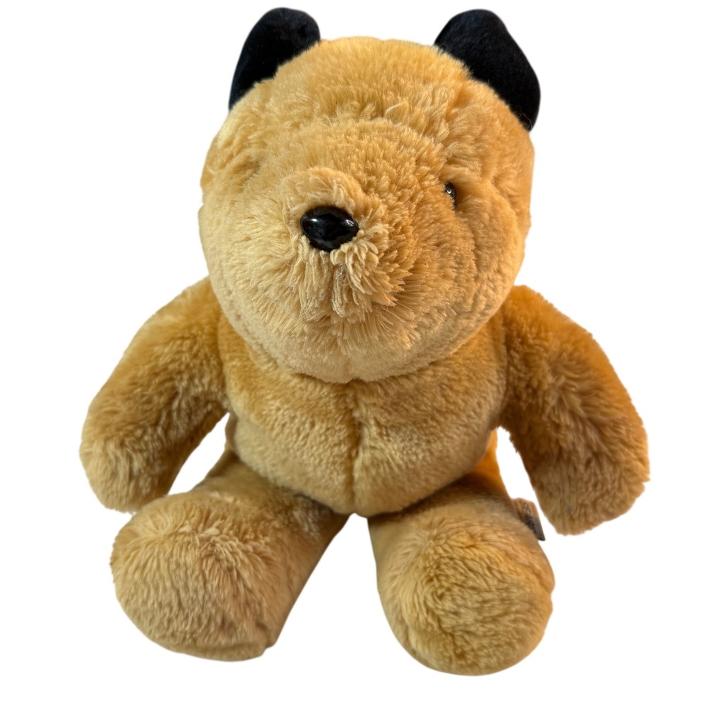 Vintage 80s Paddington & Co Teddy Bear Plush Honey Brown Black Childhood Sears